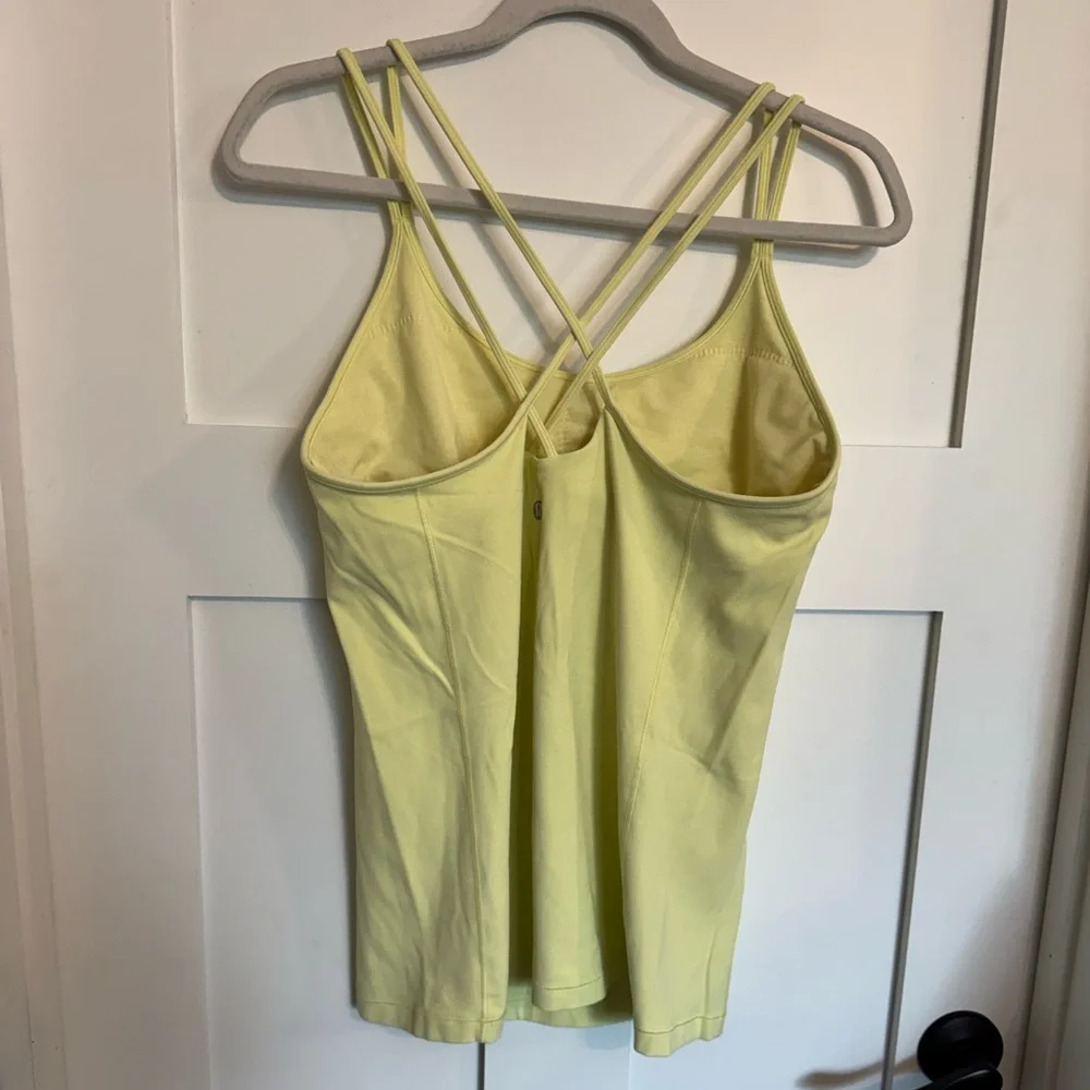Lululemon Free to be Tank *Nulu Lemon Ice - size 12 - Picture 4 of 6
